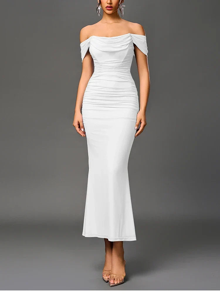 Off-Shoulder Corset Homecoming Dress