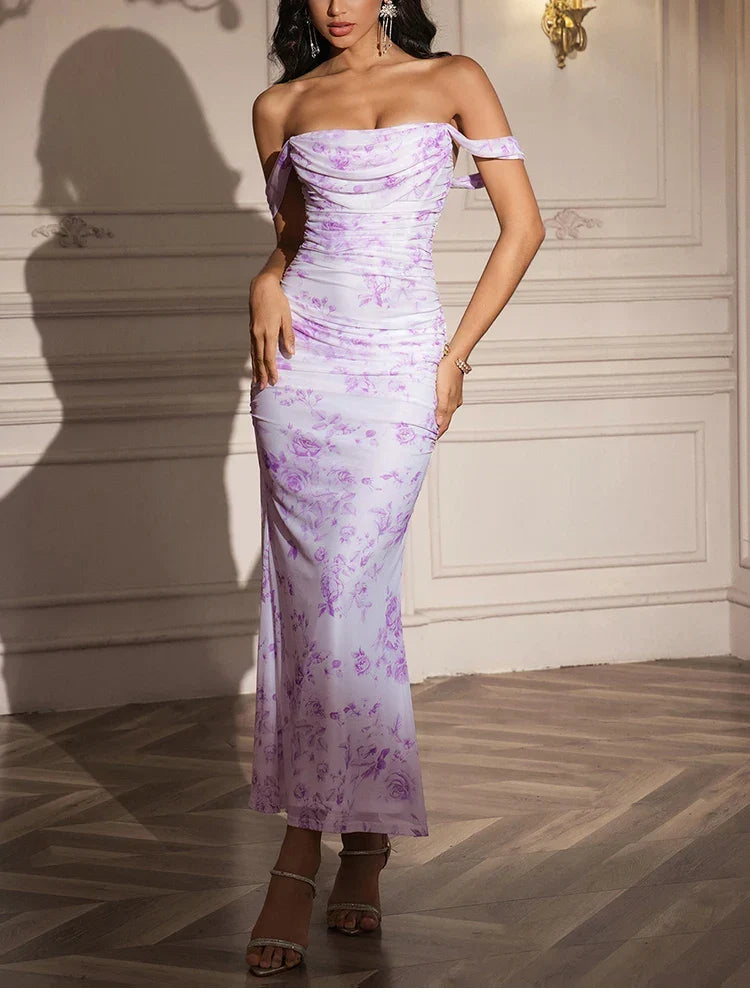 Off-Shoulder Corset Homecoming Dress