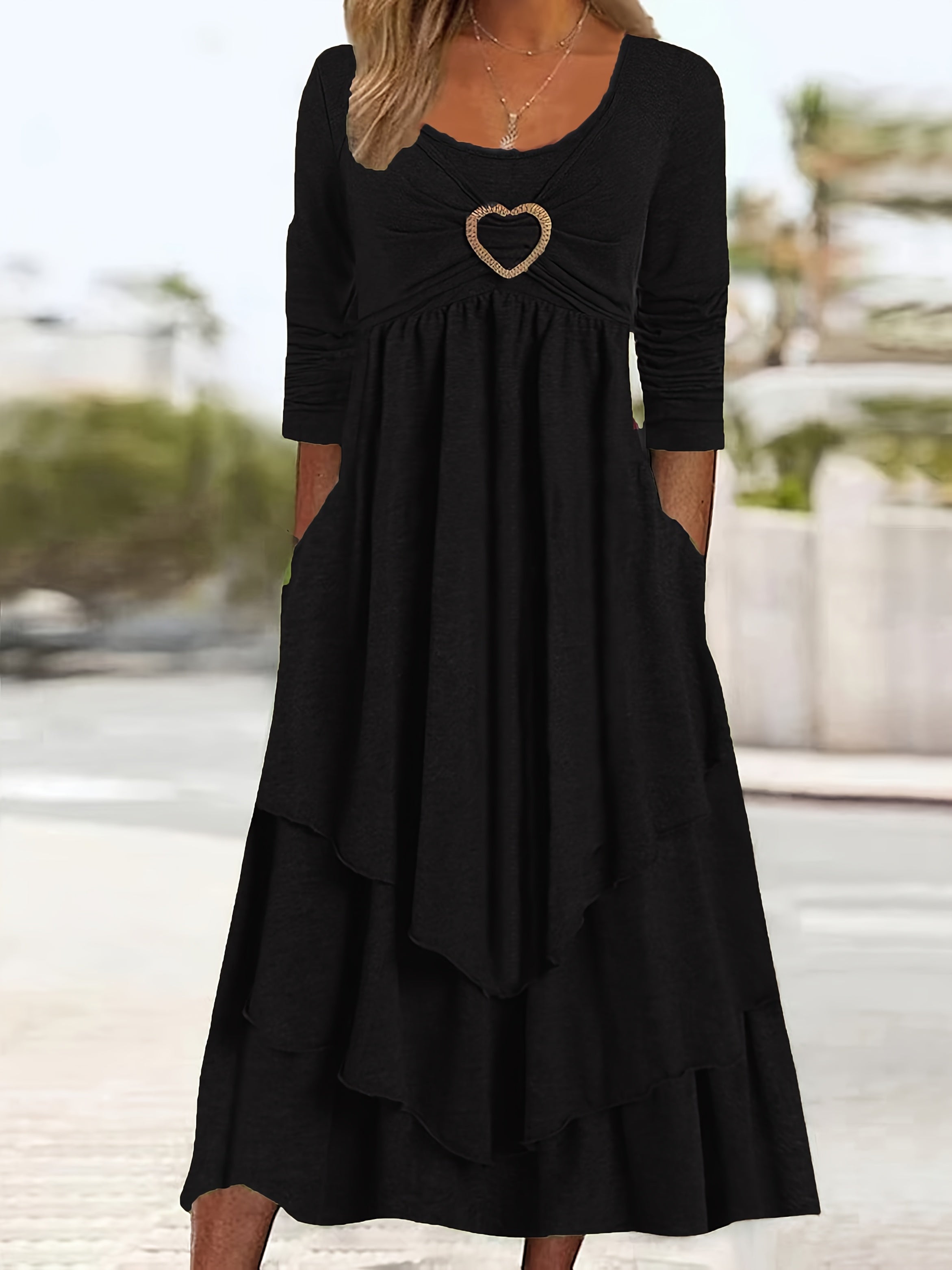 Lucile-Plus Size-Long Sleeve Dress