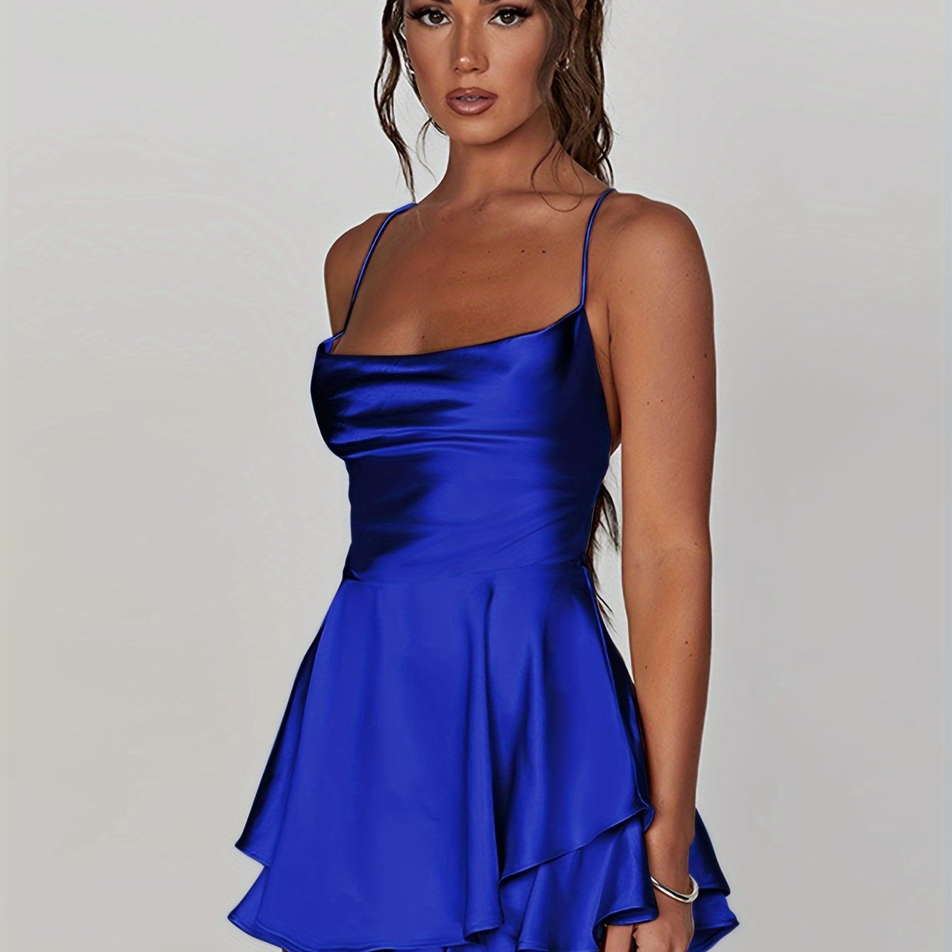 Ruched Fit and Flare Homecoming Dress