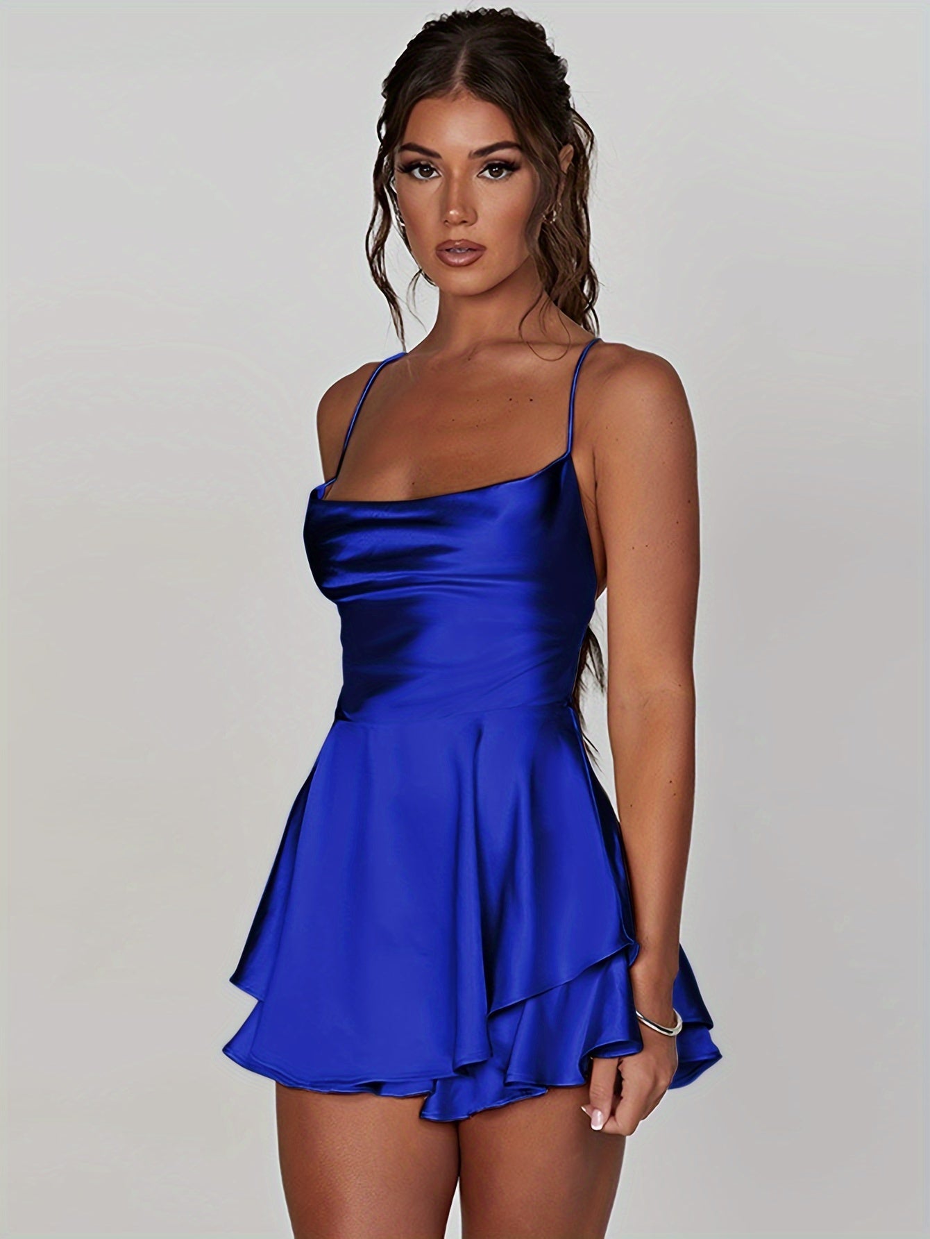Ruched Fit and Flare Homecoming Dress