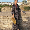 Antique Cultural Stitching Bohemian Dress