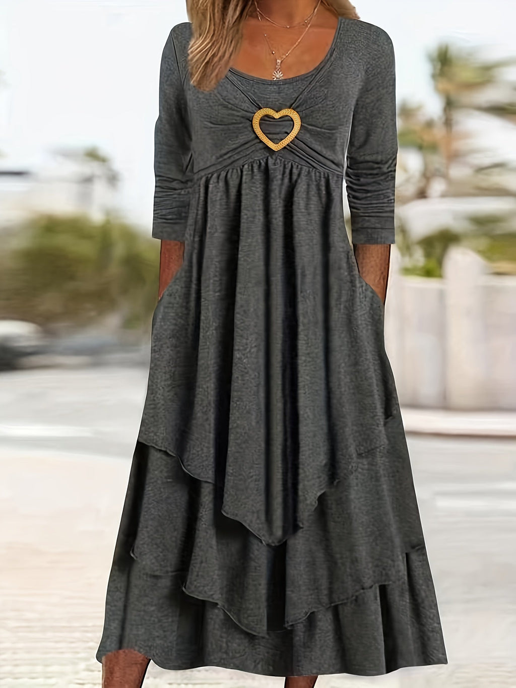 Lucile-Plus Size-Long Sleeve Dress