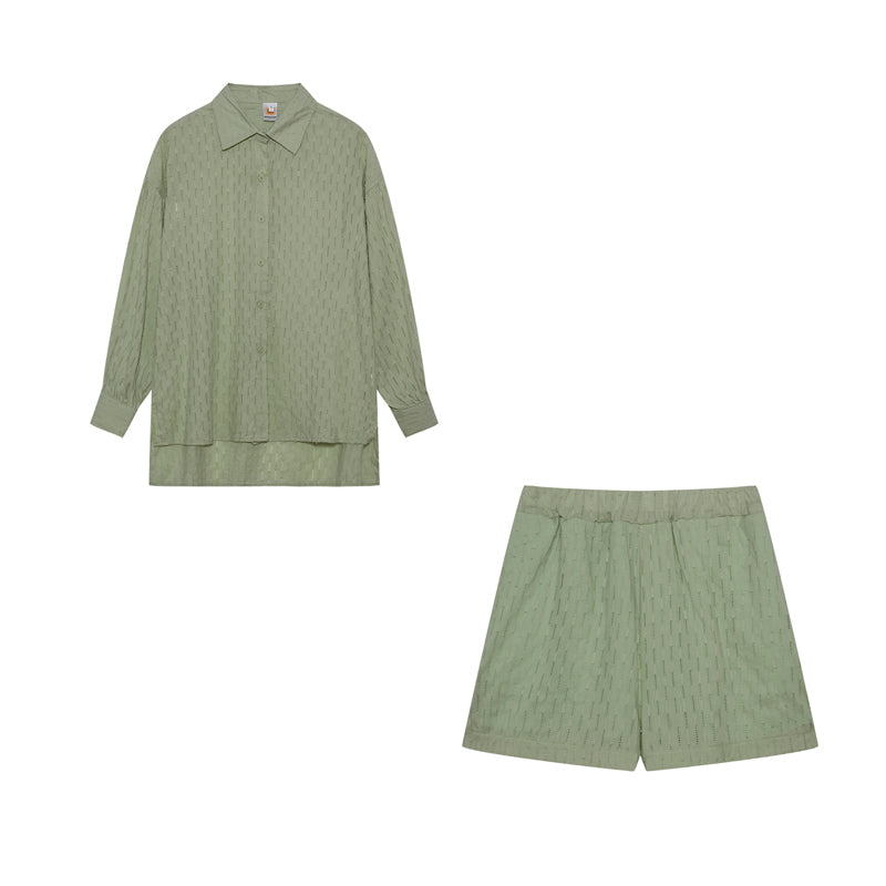Cesca | Chic Shirt & Shorts Set ( Almost Out Of Stock)