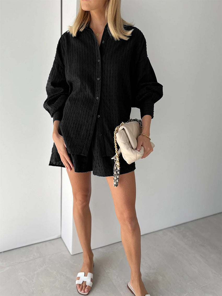 Cesca | Chic Shirt & Shorts Set ( Almost Out Of Stock)