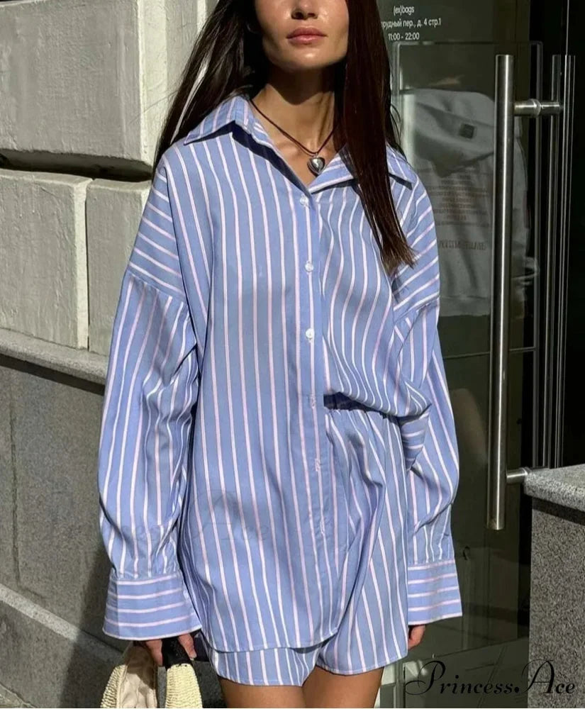 Woman wearing One-Button Shorts Work Set from Hicosy