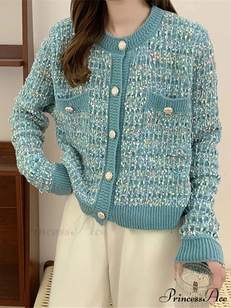 Button-Up Baggy Knit Korean Style Fall Winter Cardigan