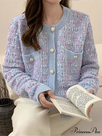 Button-Up Baggy Knit Korean Style Fall Winter Cardigan