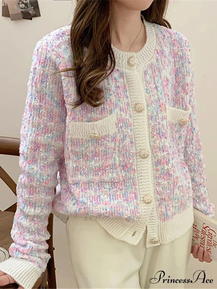 Button-Up Baggy Knit Korean Style Fall Winter Cardigan