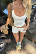 Sporty Cami And Shorts Active Two Piece Set