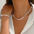 Sheila - Elegant Glass Rhinestone Fish Tail Set