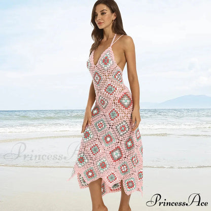 Cultural Design Woven Crochet Bohemian Dress