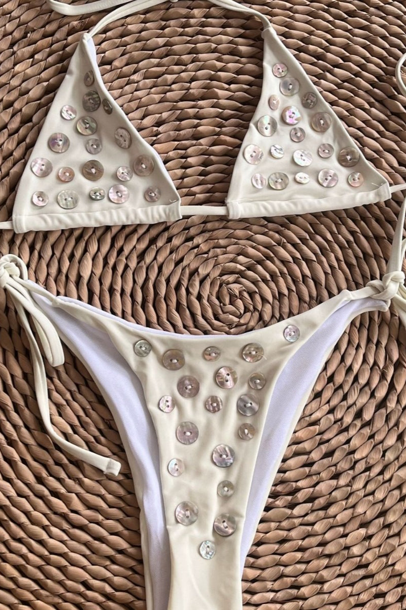 Sexy Shell Button Bikini Set