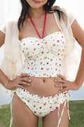 Sweet Tie Print Two Piece Swim Set