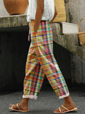 Bertilla - Stylish Checked Trousers