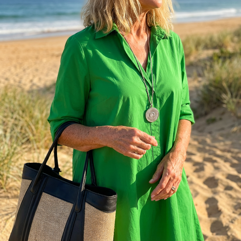 Beah | Elegant Midi Dress With Timeless Charm