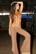 Geometric Metal Three Piece Swim Set