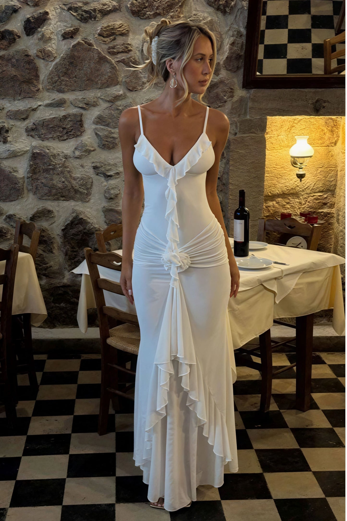 Floral Spaghetti Strap Sexy  Maxi  Vacation Dress