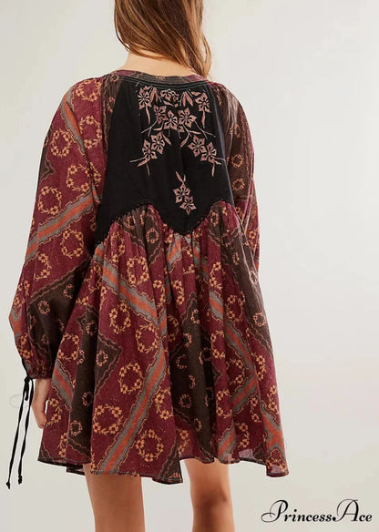 Flowy Flower Bohemian Short Dress