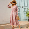 Free-spirited Women’s Chiffon Floral Maxi Dress