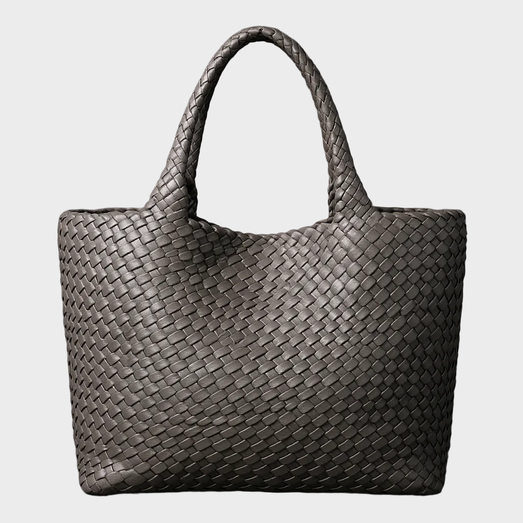 Handwoven Interlaced Leather Large Tote Bag