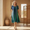 Alyssa | Striped Relaxed Swing Dress