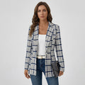Tailored Houndstooth Blazer for Business Casual Style