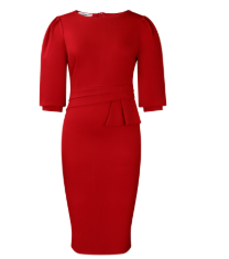 Elegant Ruched Bodycon Midi Dress Cocktail Evening