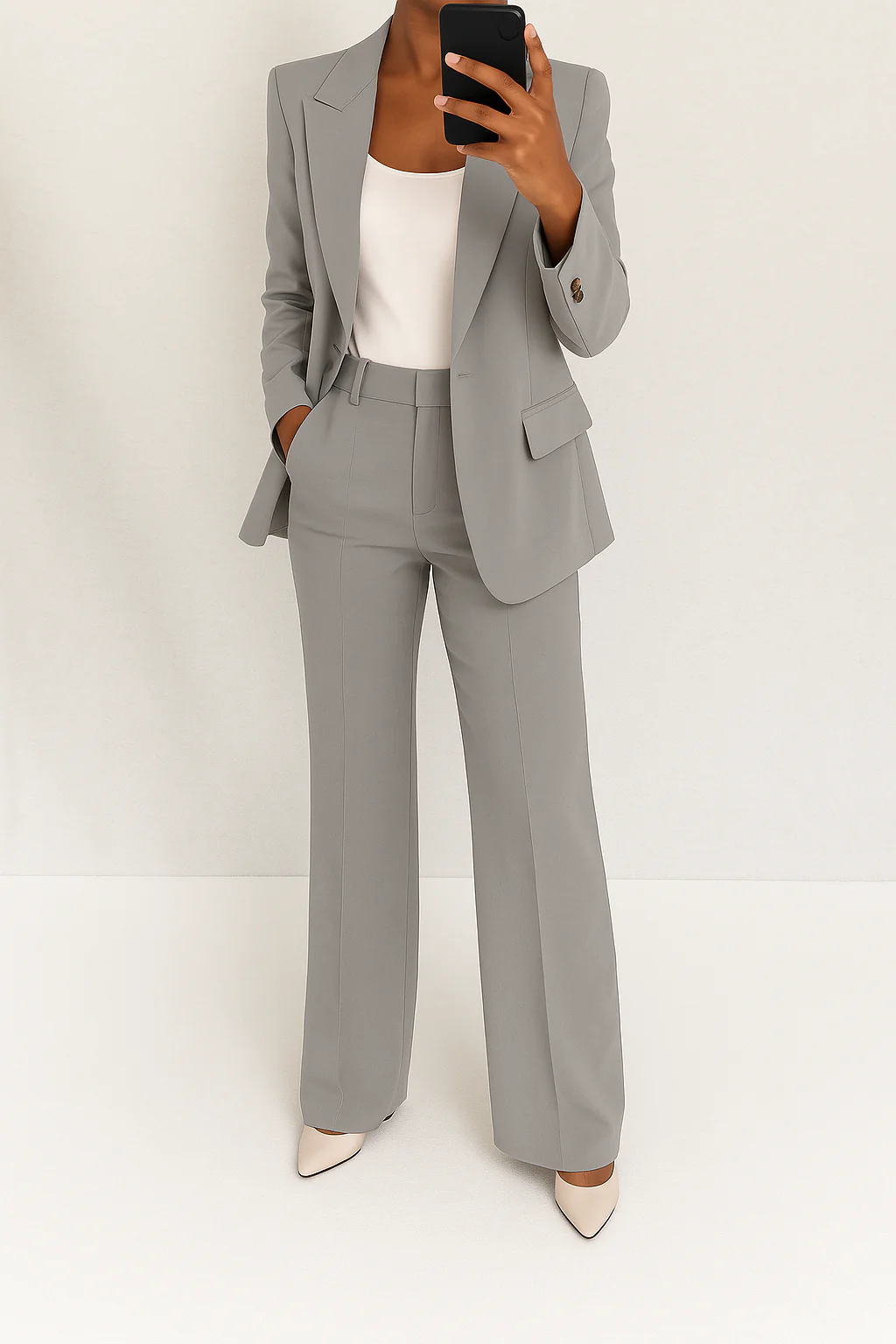 Tailored Blazer and Trouser Two Piece Set