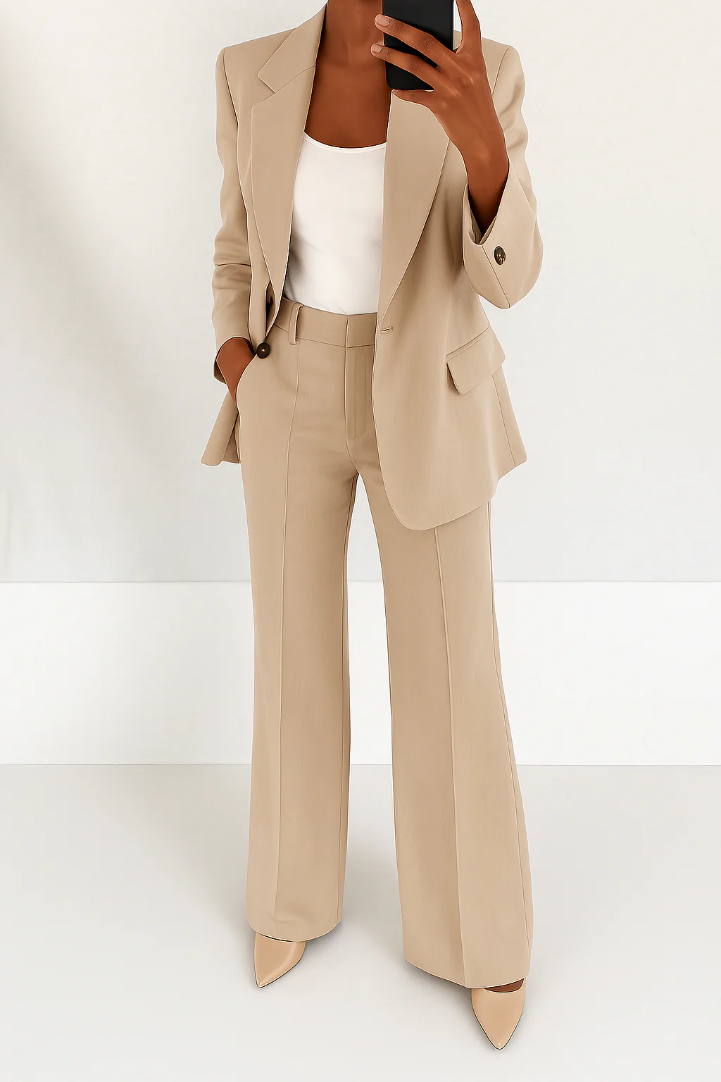 Tailored Blazer and Trouser Two Piece Set