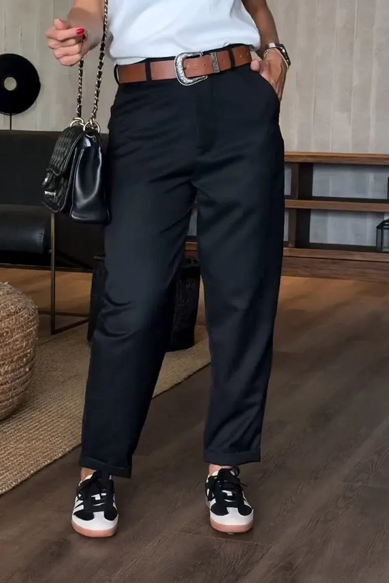 Mathilda | Elegant, Figure-Flatting Striped Trousers