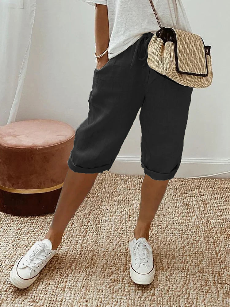 Lui – Light Cotton-Linen Shorts