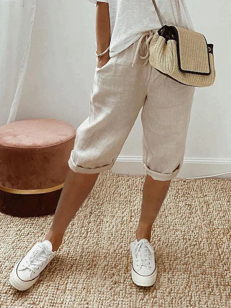 Lui – Light Cotton-Linen Shorts