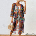 Lace Bohemian Bikini Beach Cover up Women Dresses Summer