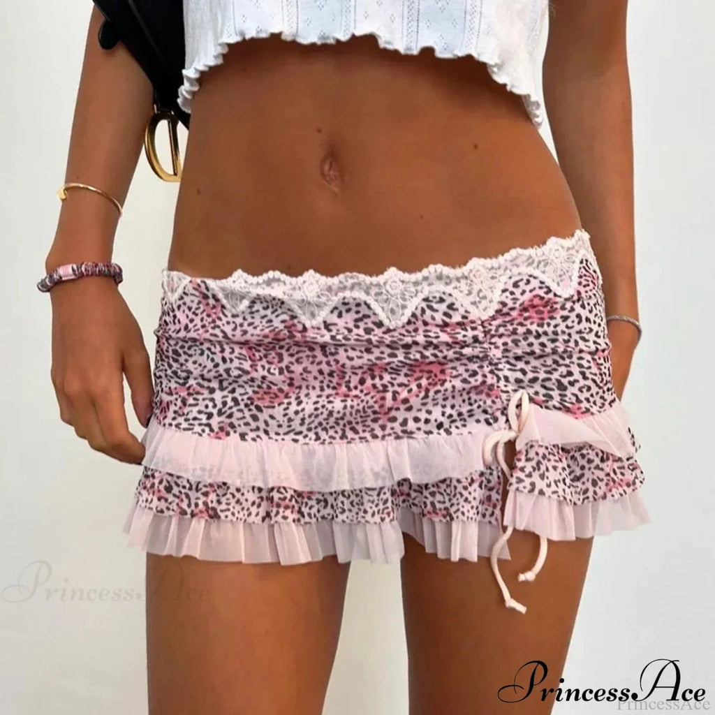 Layered Ruffles A-Line Skirt