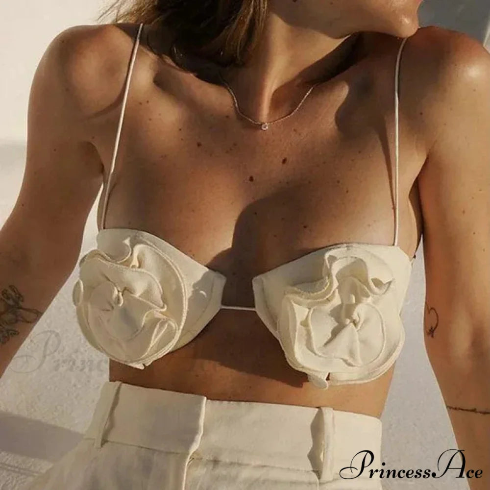 Monochromatic Tie-Up Backless Crop Top