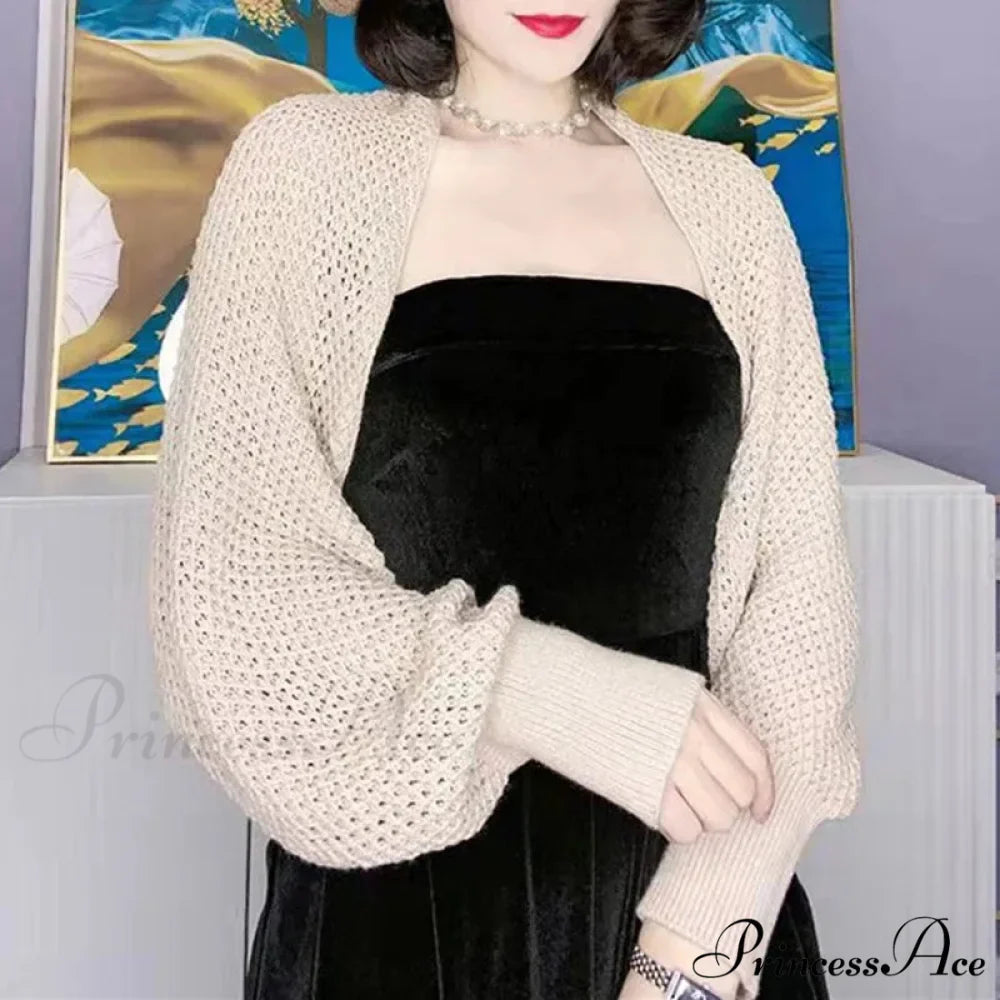 Plain Hue Slim Sun Protection Korean Fashion Extended Knitted Cardigan