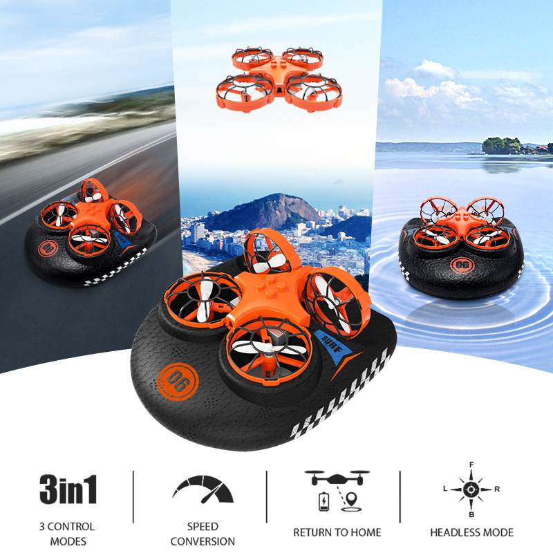 3 In 1 Air, Land & Water Hovercraft Drone