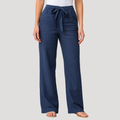 Drawstring Elasticated Waist Wide Leg Linen Pant