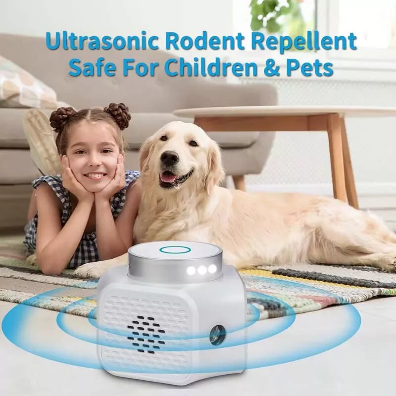 4-in-1 Ultrasonic Rodent Repellent Pest Squirrel Repeller Mouse Rat Deterrent