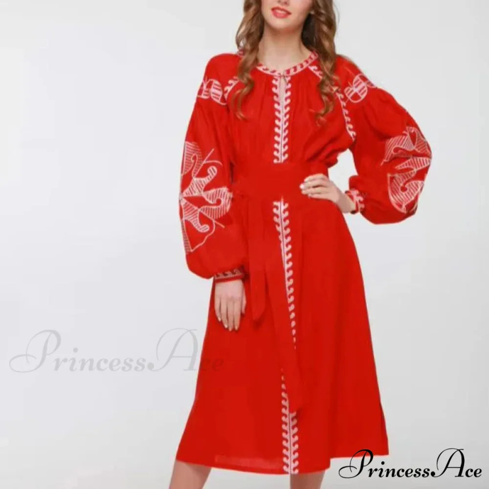Sleeve Ethnic Tunic Boho Dress