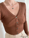 Slim Women's Button-Up Knitted Cardigan