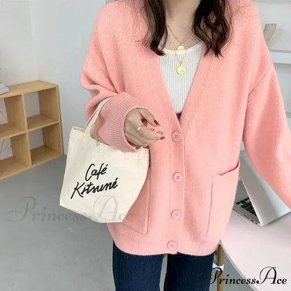 Sluggish Breeze Gold Solo-Buttoned Knitted Cardigan