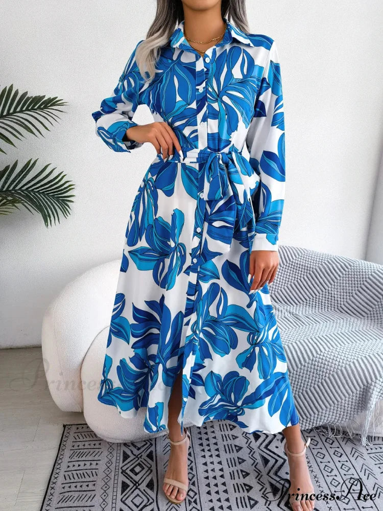 Spring Summer Contrast Floral Polo Collar Shirt Floral Dress

Modified Title: Spring Summer Different Flower Polo Neck Shirt Flower Dress