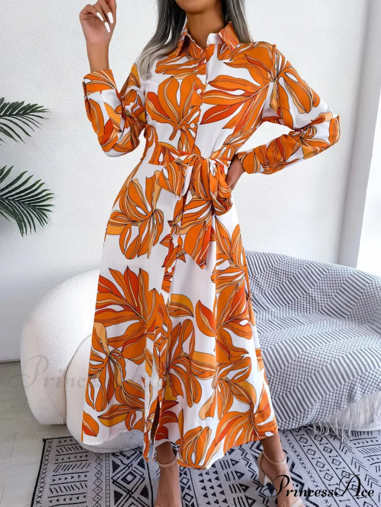 Spring Summer Contrast Floral Polo Collar Shirt Floral Dress

Modified Title: Spring Summer Different Flower Polo Neck Shirt Flower Dress