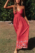 Strapless Vacation Summer Maxi Beach Boho Dress