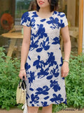 Stylish Flower Sundress Informal Flower Dress