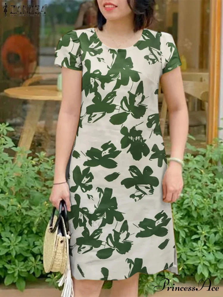 Stylish Flower Sundress Informal Flower Dress