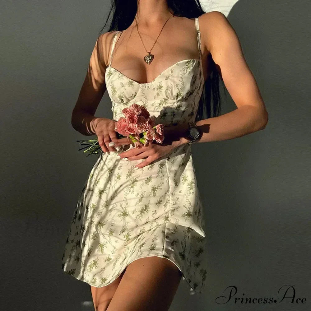 Stylish Open-Back Slender Floral Sundress