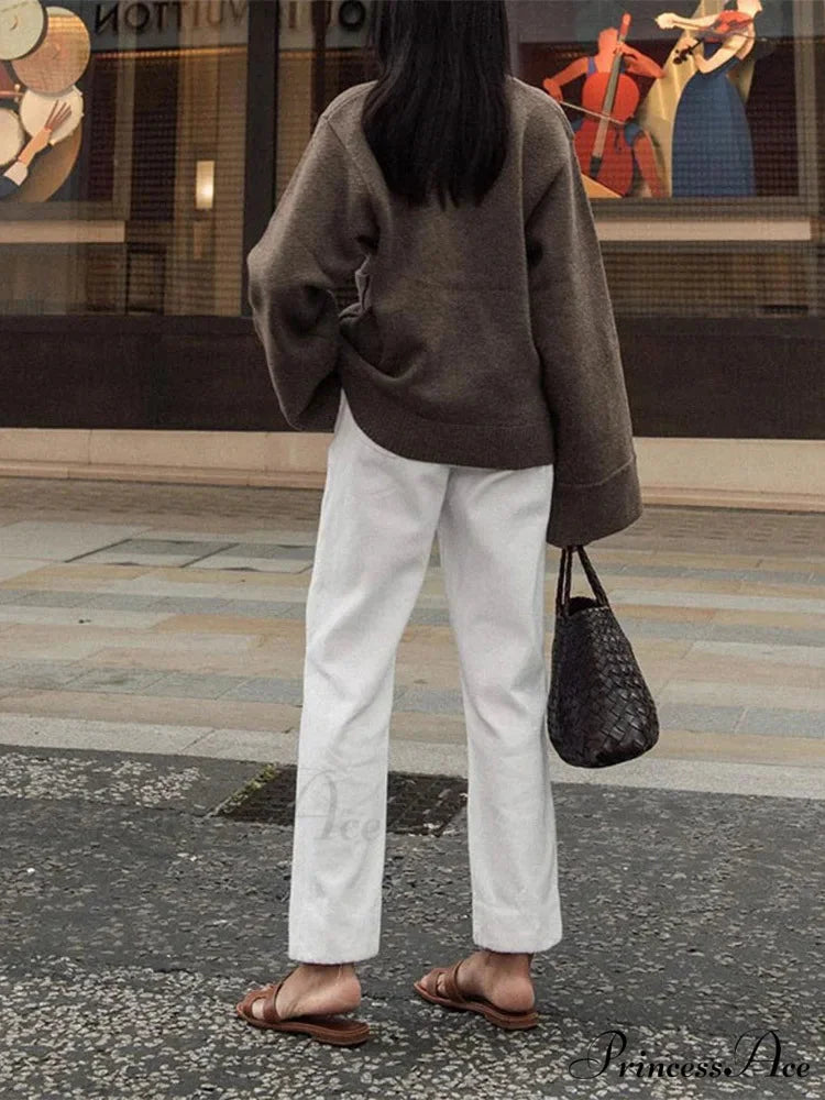 Traditional Strong Pocket V-Neck Single-Breasted Cardigan